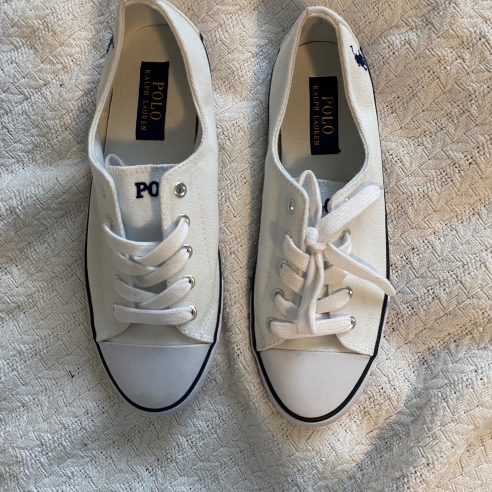 White polo sneakers